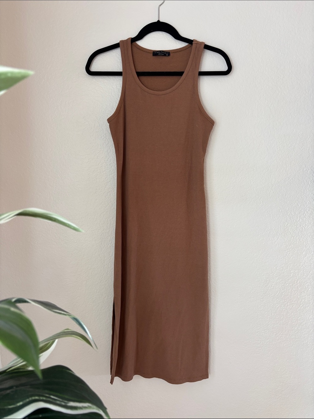 Ribbed Tank Midi Dress